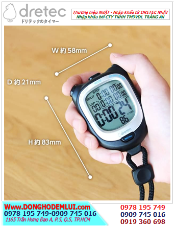 DRETEC SW-122BK, Đồng hồ bấm giờ TIMER DRETEC SW-122BK chính hãng